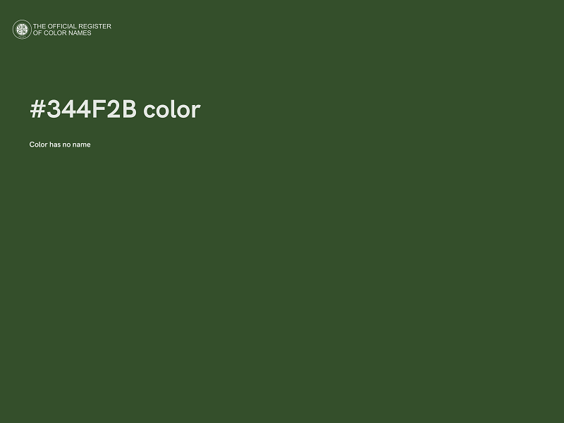 #344F2B color image