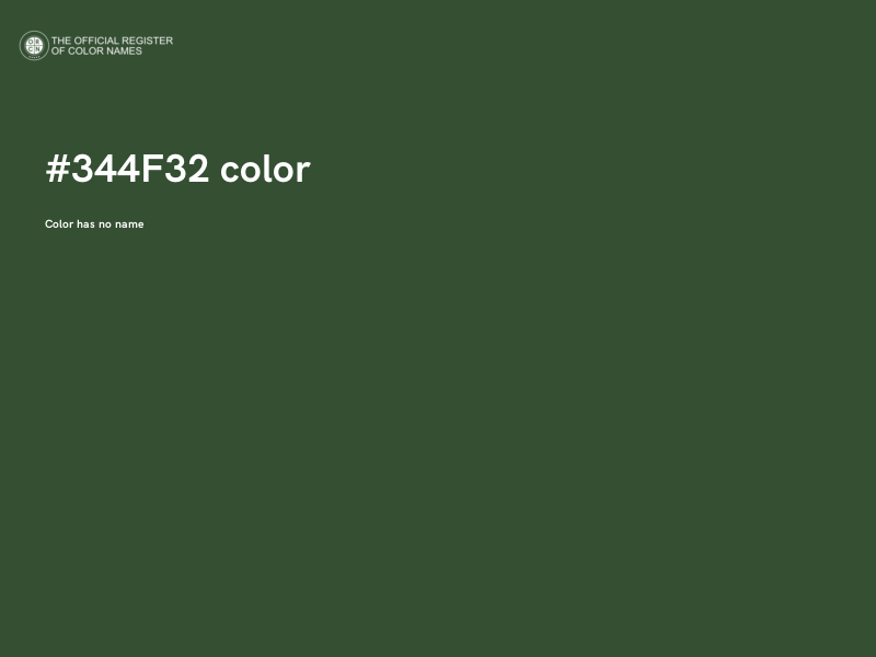 #344F32 color image