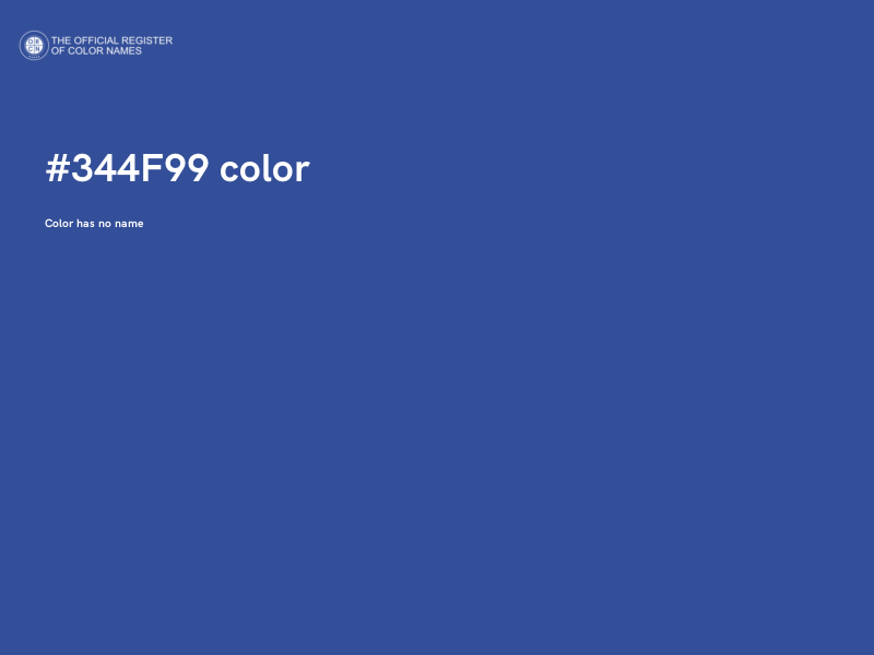 #344F99 color image