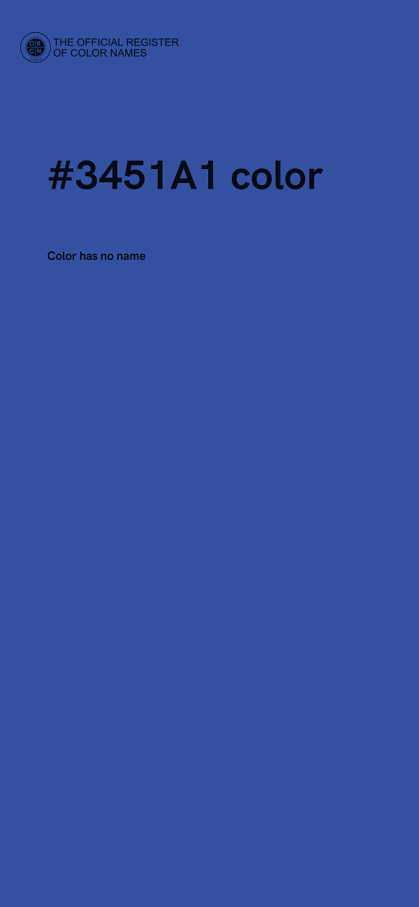 #3451A1 color image
