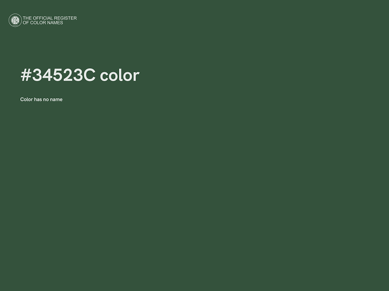 #34523C color image