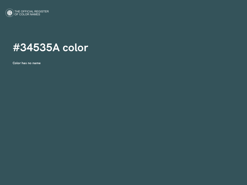 #34535A color image