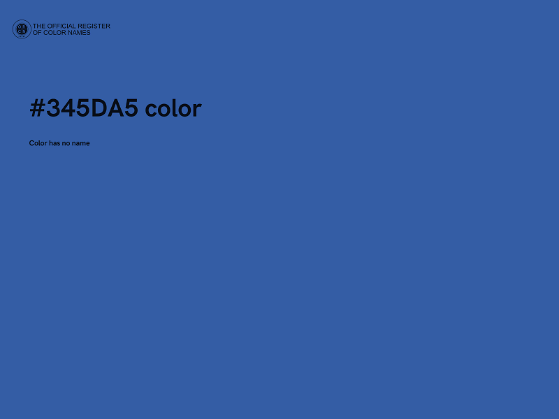 #345DA5 color image