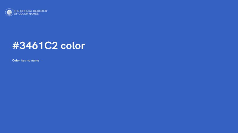 #3461C2 color image