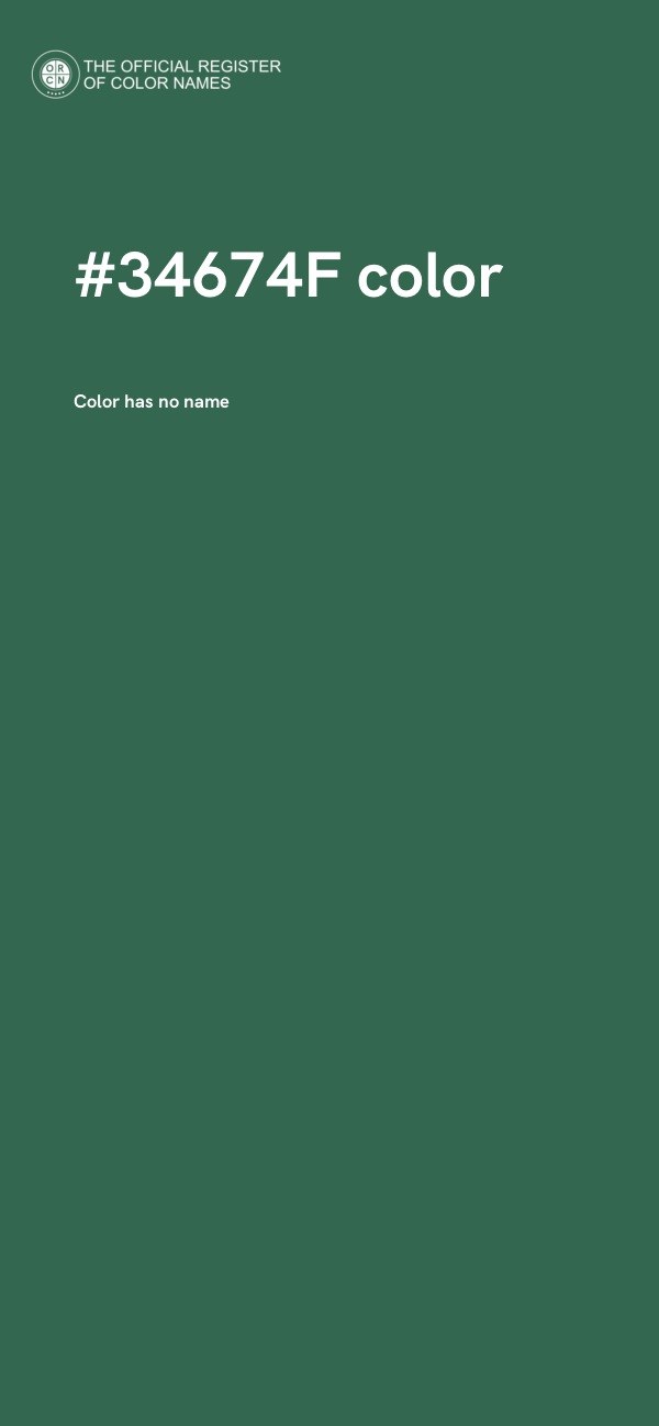 #34674F color image