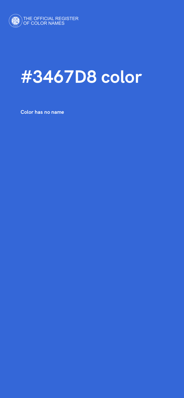 #3467D8 color image