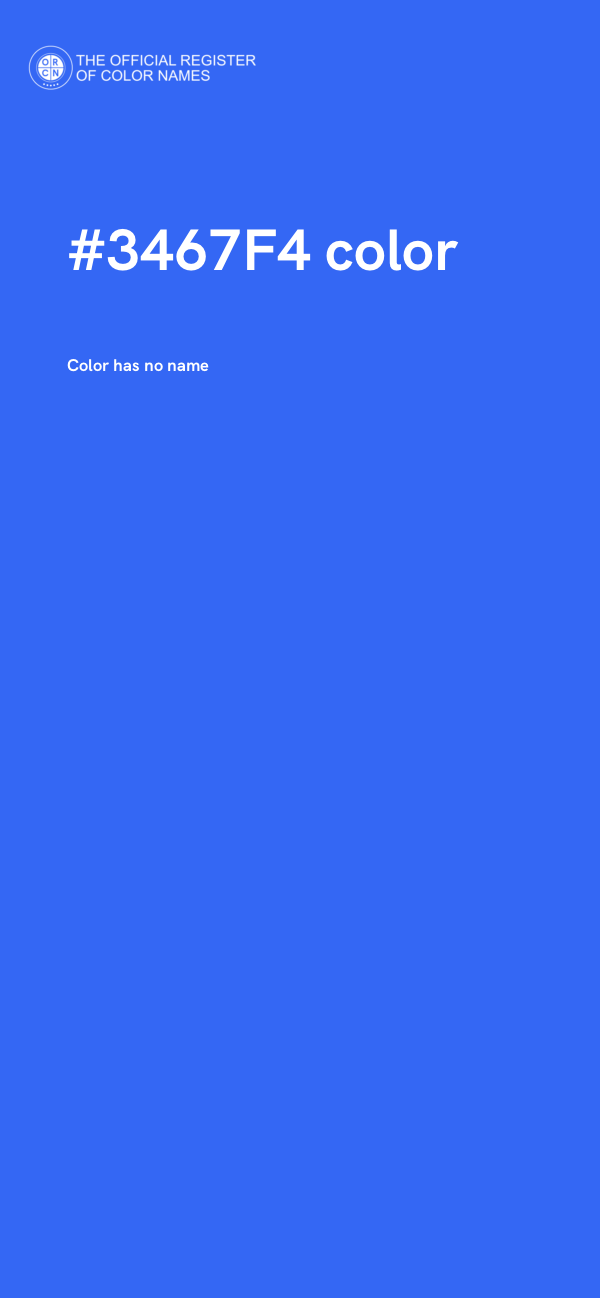#3467F4 color image