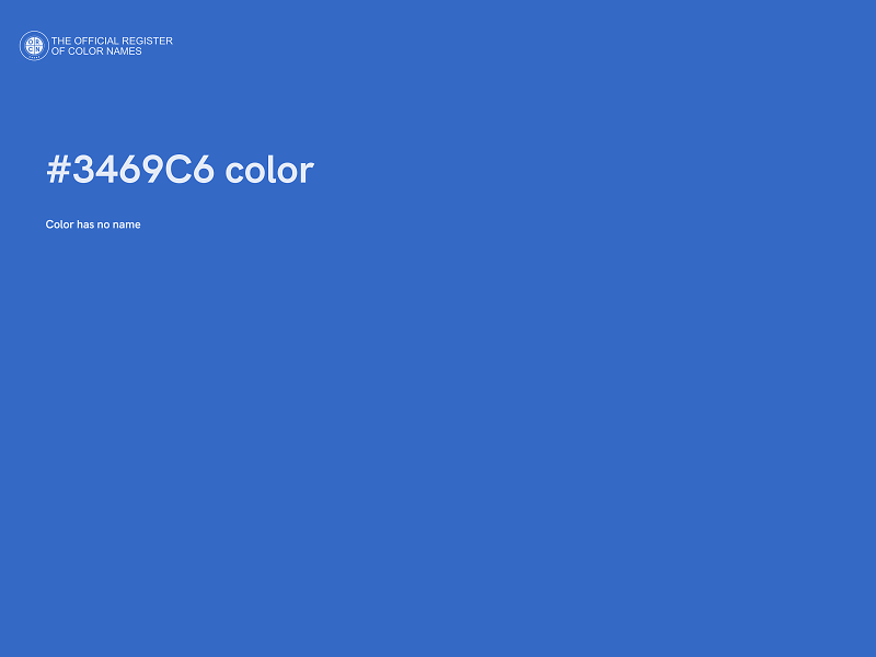 #3469C6 color image