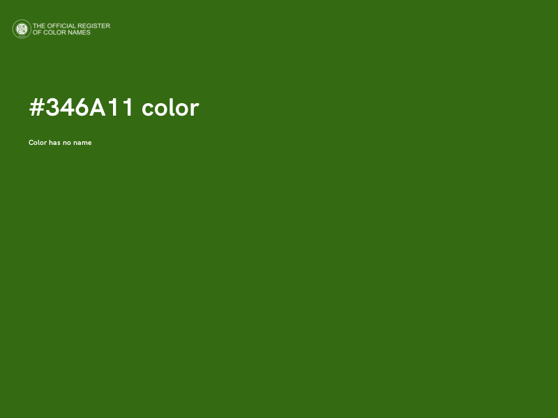 #346A11 color image