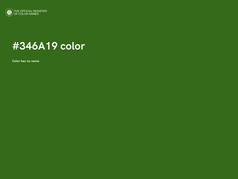 #346A19 color image