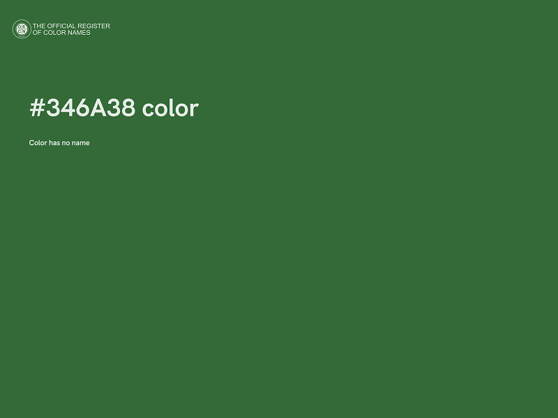 #346A38 color image