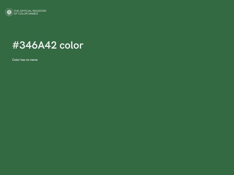 #346A42 color image