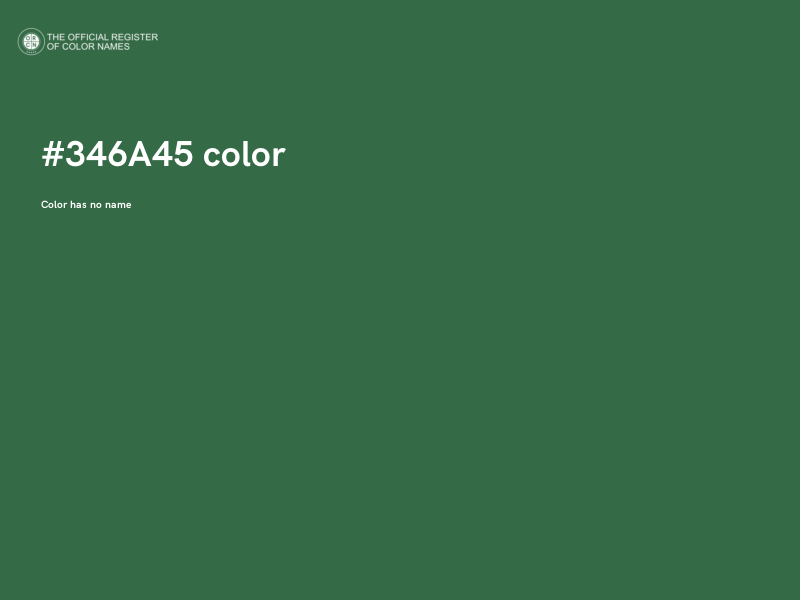 #346A45 color image