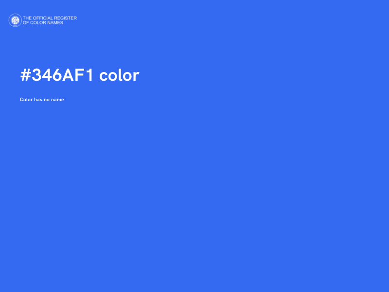 #346AF1 color image