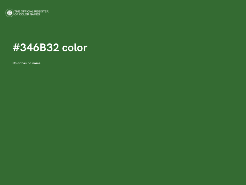 #346B32 color image