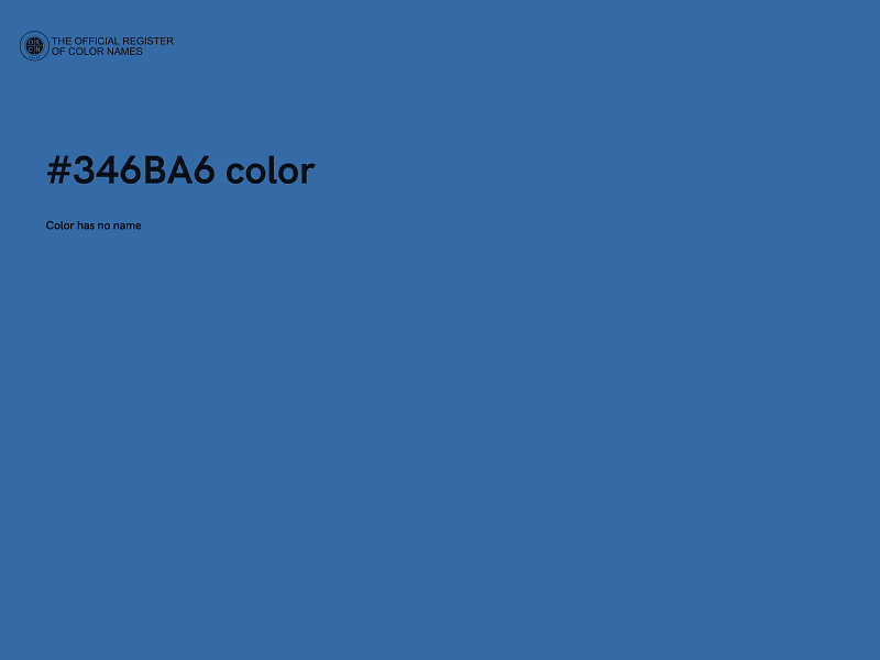 #346BA6 color image