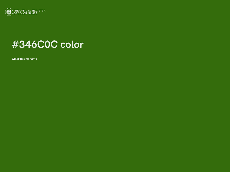 #346C0C color image