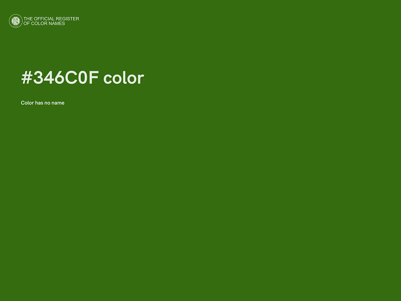 #346C0F color image