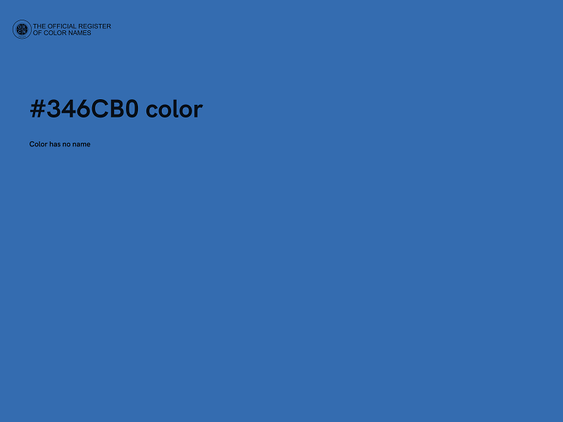 #346CB0 color image