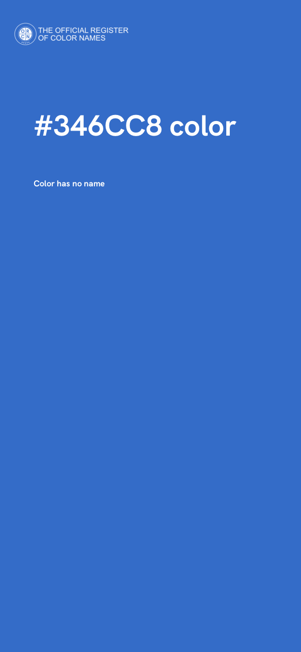 #346CC8 color image