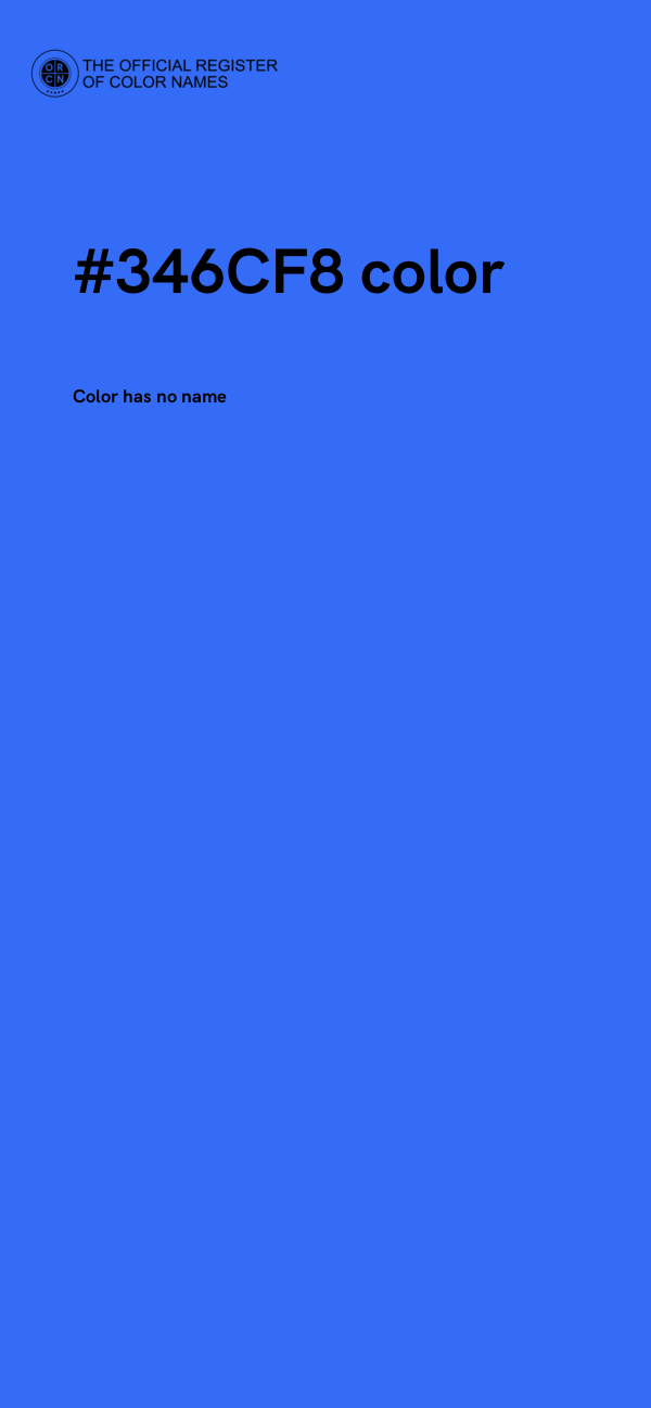 #346CF8 color image