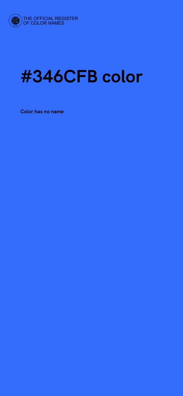 #346CFB color image