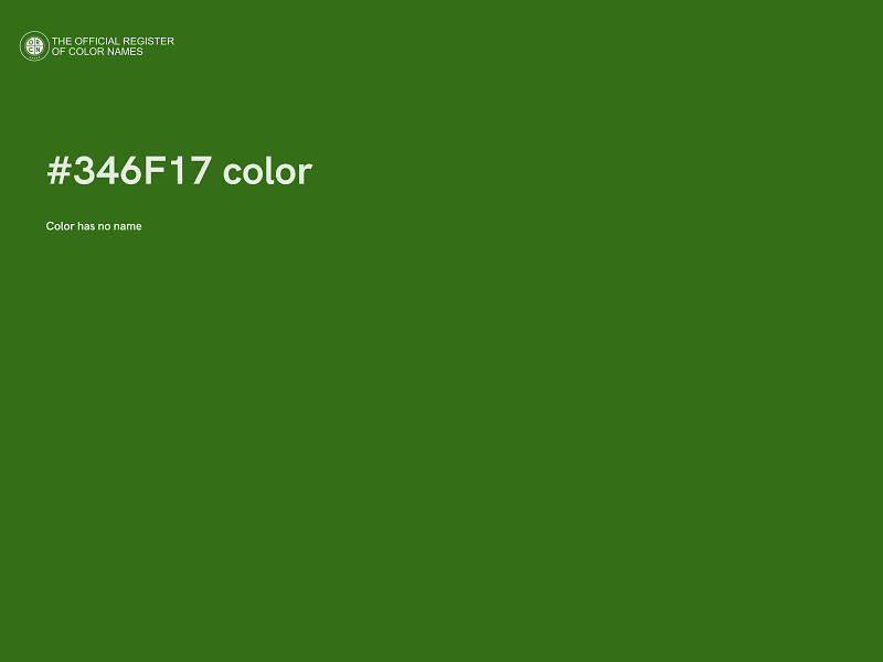 #346F17 color image