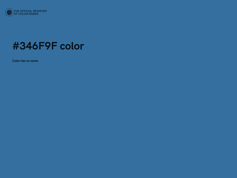 #346F9F color image