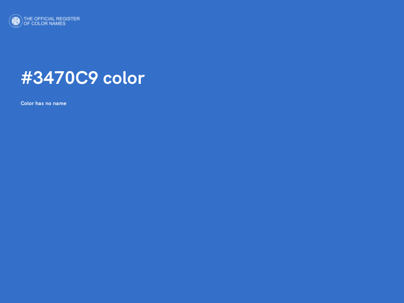 #3470C9 color image