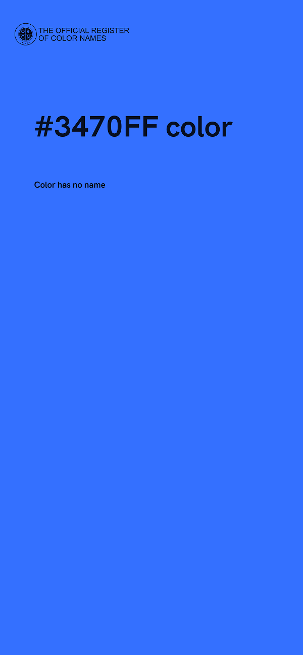 #3470FF color image