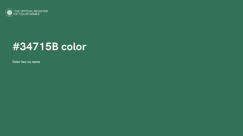 #34715B color image