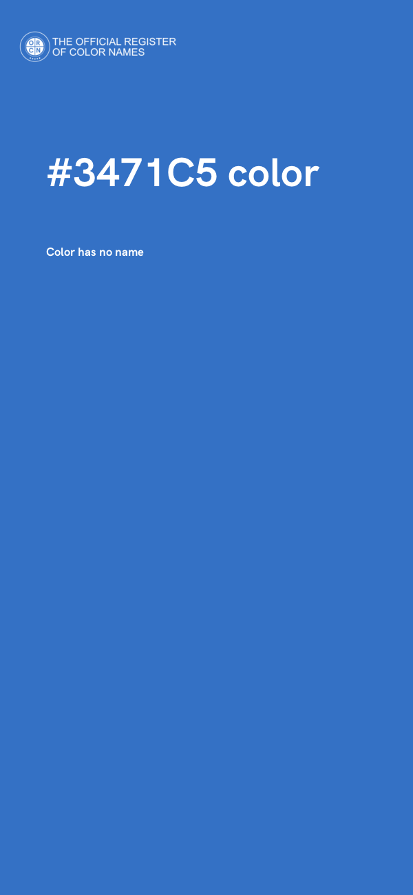 #3471C5 color image
