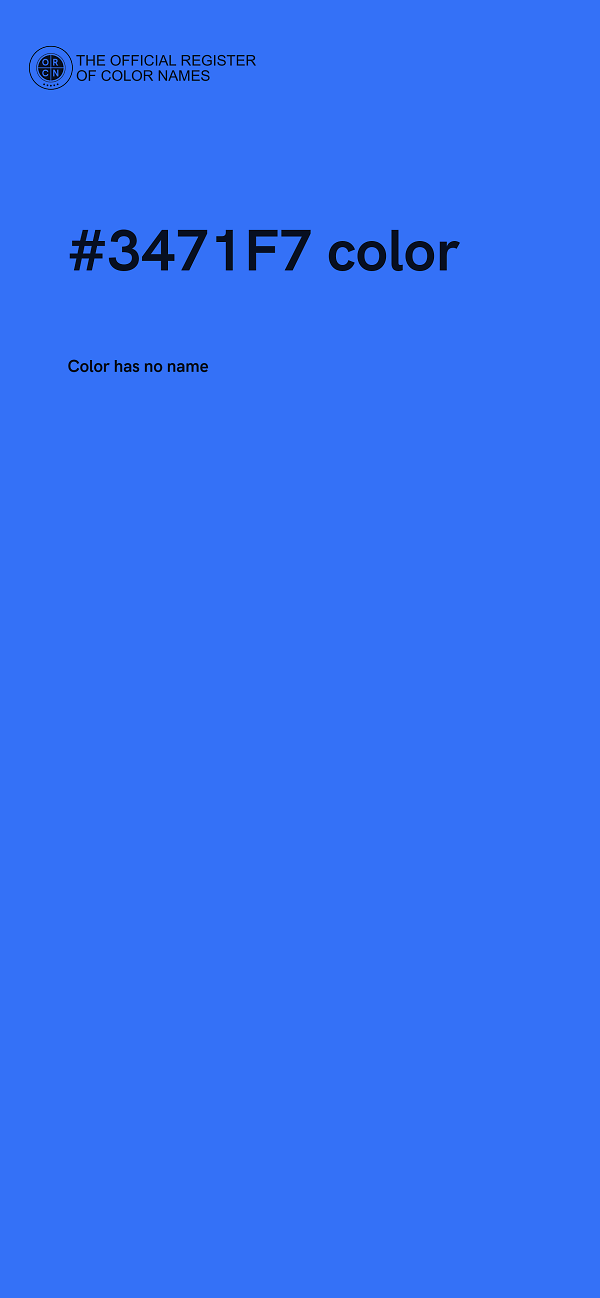#3471F7 color image