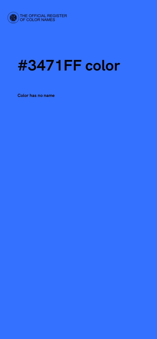 #3471FF color image