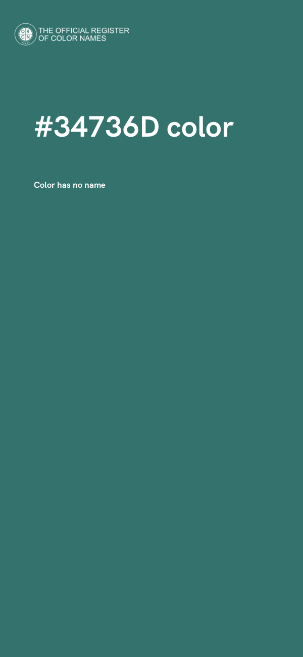 #34736D color image