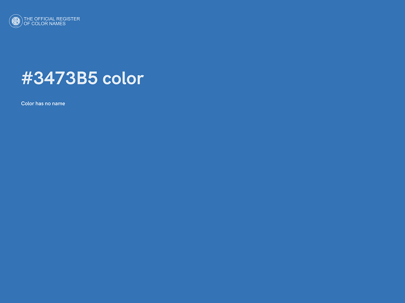 #3473B5 color image