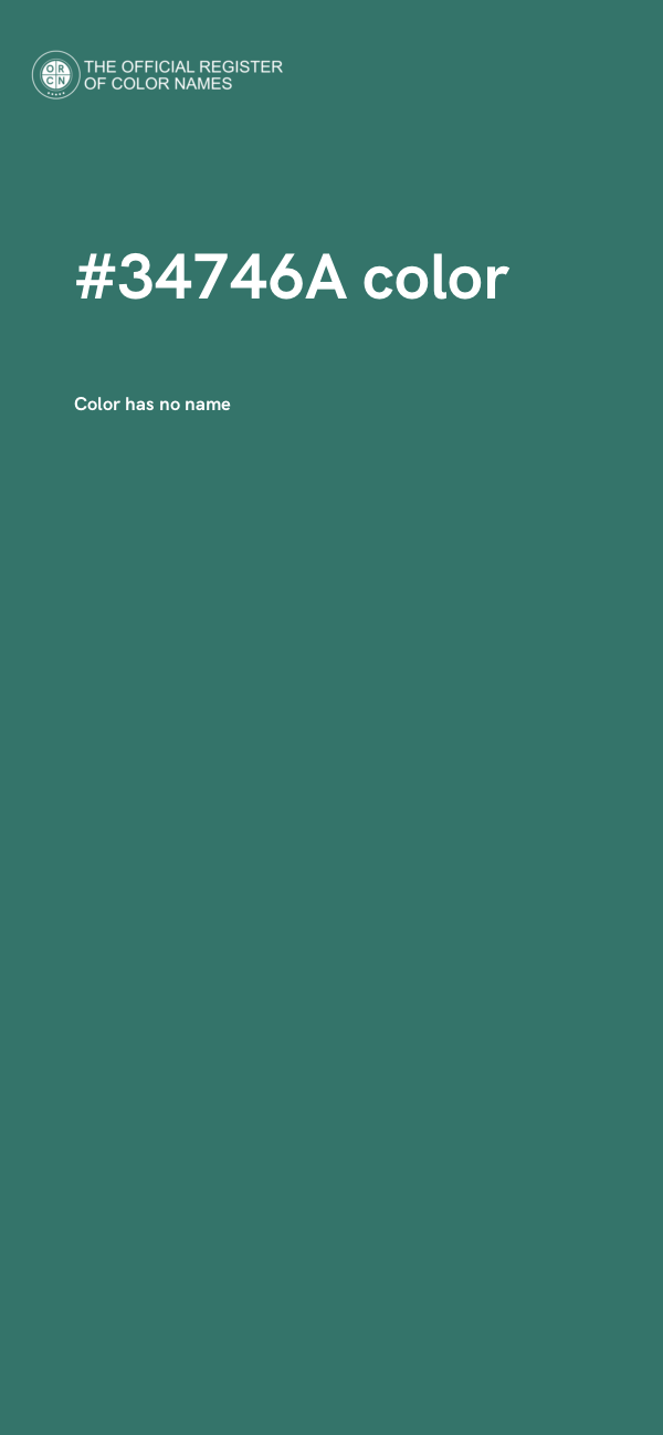 #34746A color image