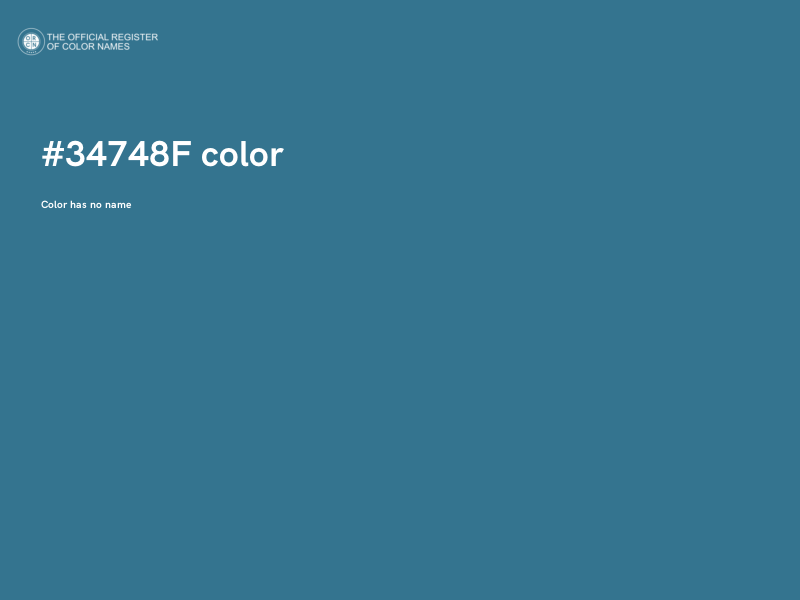 #34748F color image