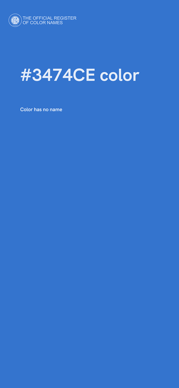 #3474CE color image