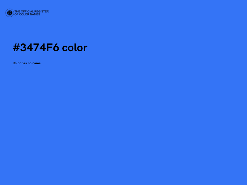 #3474F6 color image
