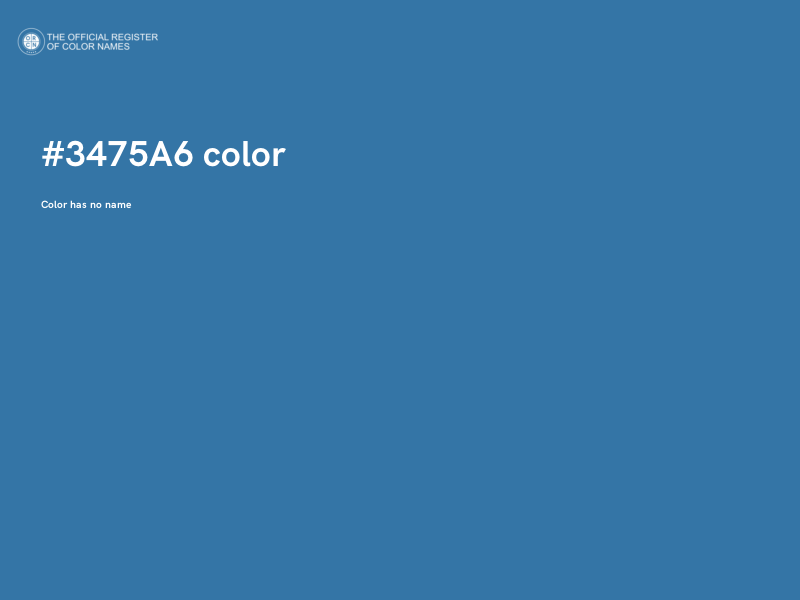 #3475A6 color image