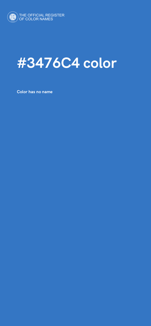 #3476C4 color image