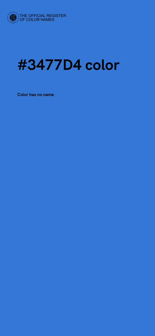 #3477D4 color image