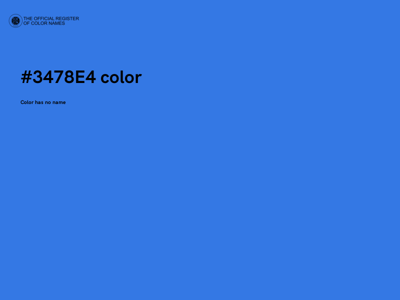 #3478E4 color image