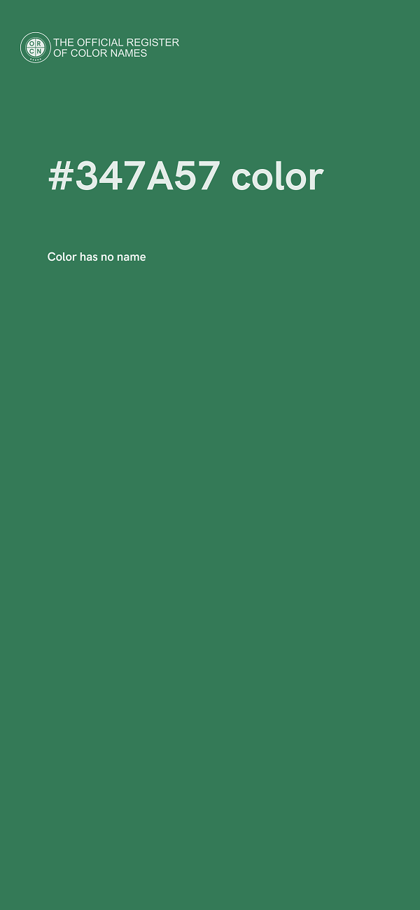 #347A57 color image