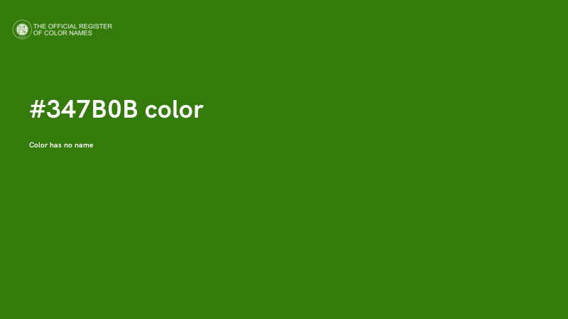 #347B0B color image