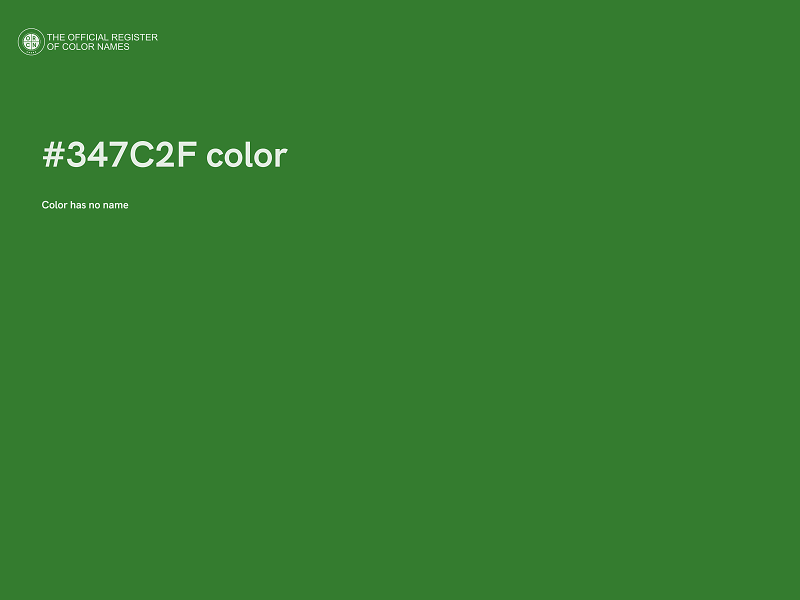 #347C2F color image