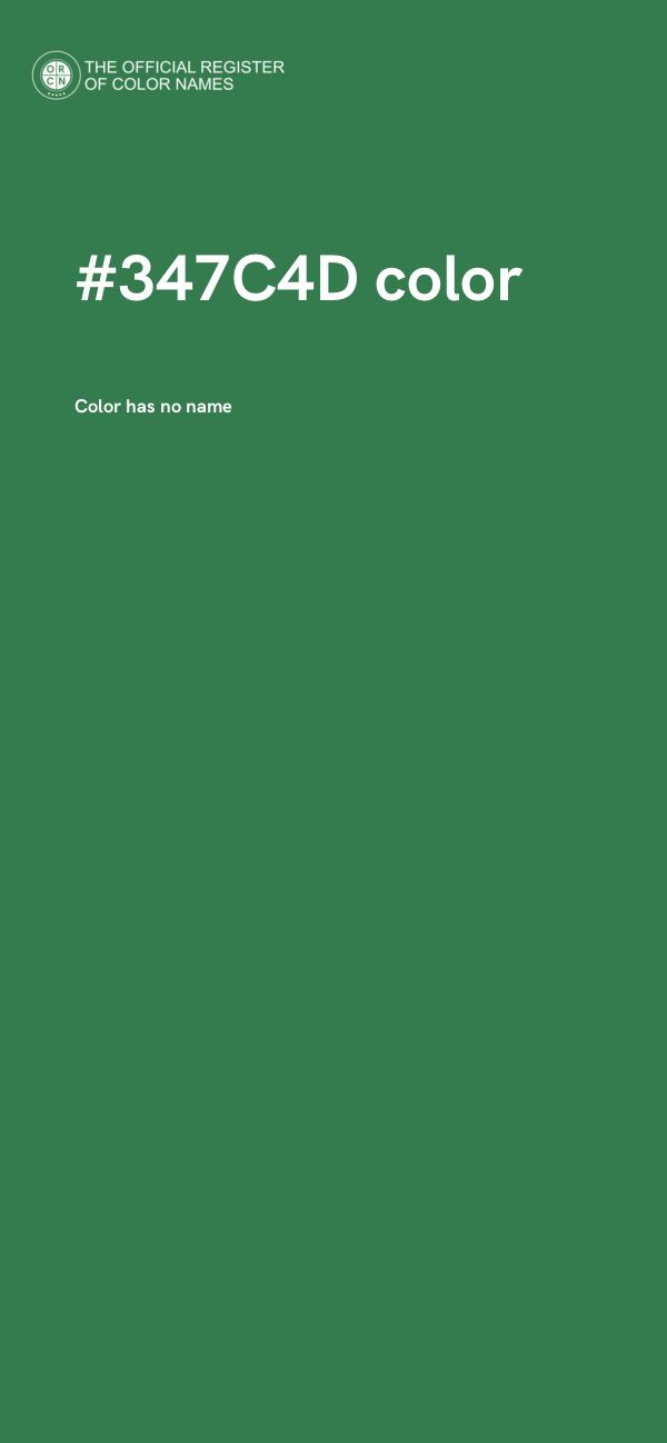 #347C4D color image