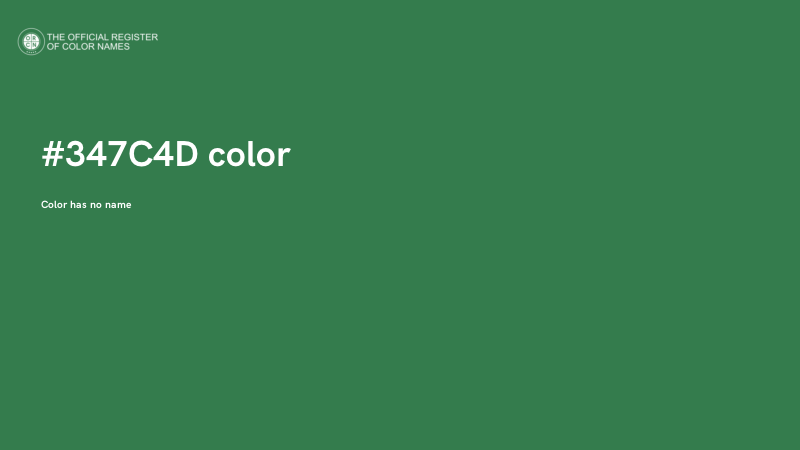 #347C4D color image