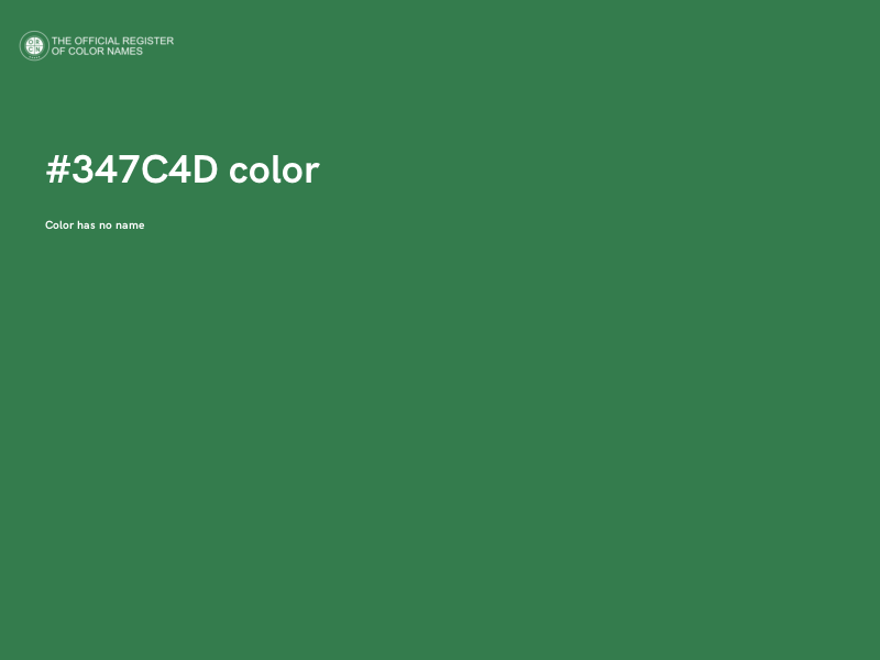 #347C4D color image
